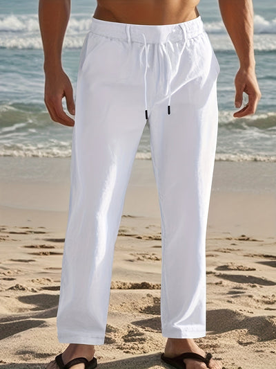 Kevin | Linen Drawstring Pants