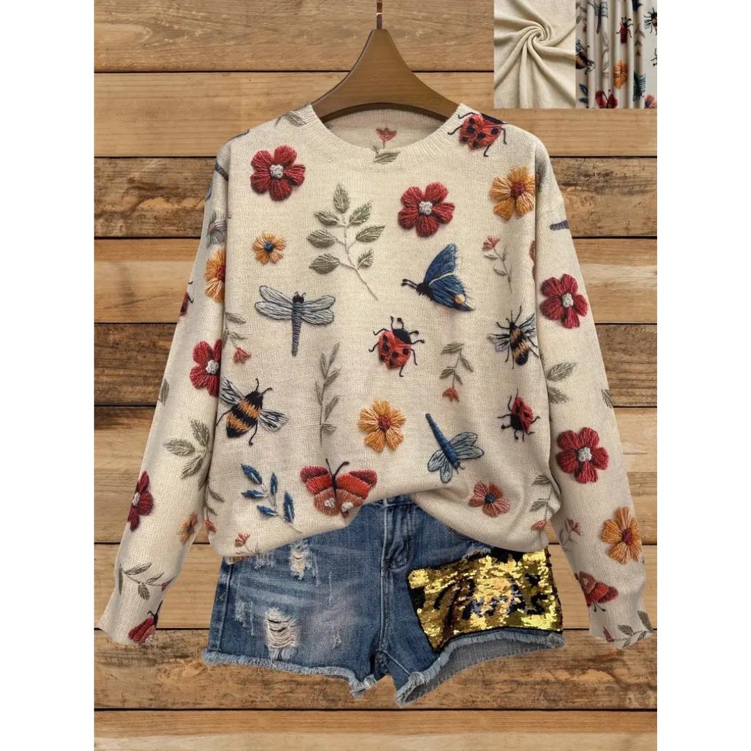 Flora | Whimsical Print Sweater