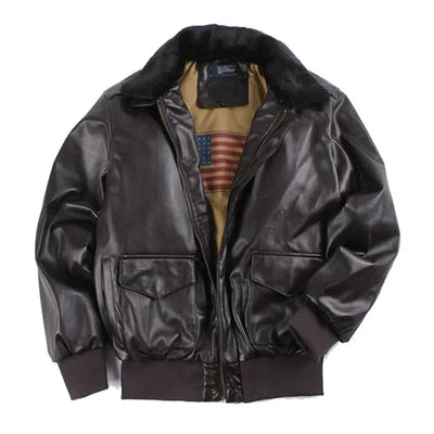 Ricky | Vintage PU Leather Jacket